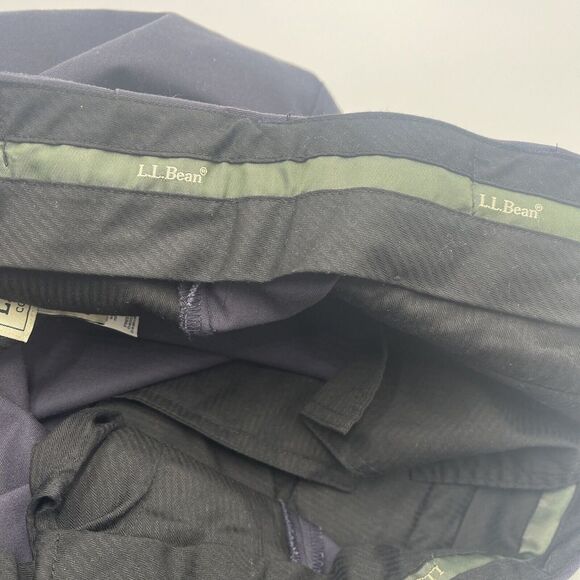 LL Bean Comfort Waist Mens Pants Slacks Size 42W 100% Cotton 42 x 41 Blue‎ - Picture 5 of 5